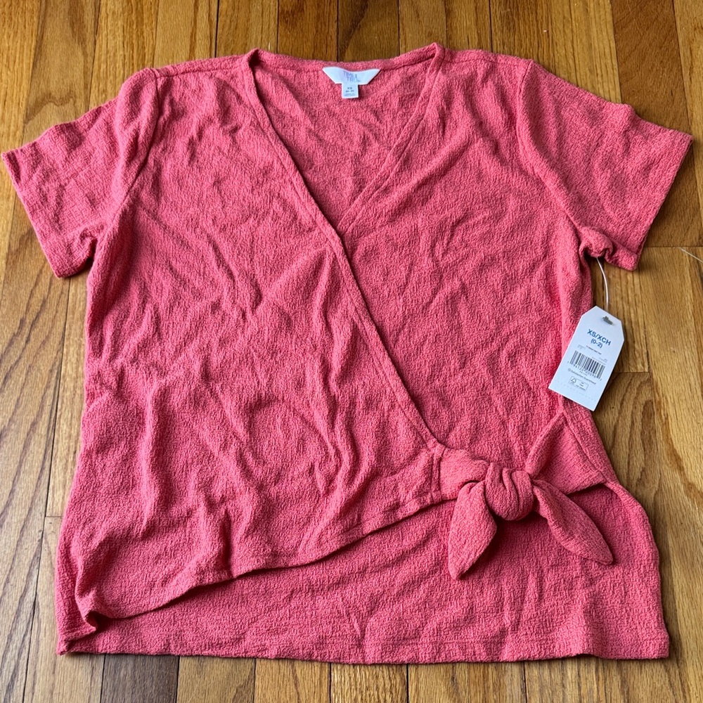 Time and Tru Women's Wrap Knit Top SZ XS